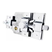 [PHI-850DC] CERRADURA DE BARRA DER CON PICAPORTE DOS UÑAS EXTRA GRANDE CROMADA