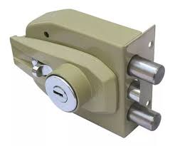 [PHI-AS2000] CERRADURA DE SOBREPONER DER/IZQ CON PASADOR DE 2 BARRAS ALTA SEGURIDAD INSTALA FACIL BEIGE