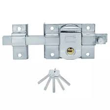 [PHI-AS800FIC] CERRADURA DE BARRA FIJA IZQ LLAVE DE PUNTOS CROMADA