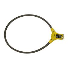 [PHI-BICICABAAMBP] CABLE CANDADO PARA BICICLETA O MOTO EXTRA LARGO DE COMBINACION 4 DIGITOS 1.20 MT AMARILLO