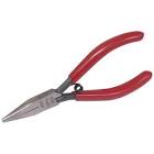 [URR-28560] PINZA PARA ELECTRONICA 4.49/64" PUNTA CONICA MORDAZA LISA C/RESORTE