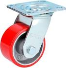 [SUR-RP10G] RODAJA DE FIERRO 4" RUEDA DE POLIURETANO GIRATORIA SIN FRENO