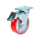 [SUR-RP15B] RODAJA DE FIERRO 6" RUEDA DE POLIURETANO GIRATORIA CON FRENO
