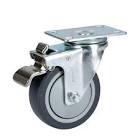 [SUR-RT7B] RODAJA DE POLIPROPILENO Y TPR 3" GIRATORIA CON FRENO