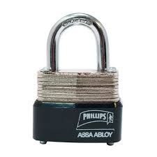 [PHI-LAM30] CANDADO LAMINADO 30MM GANCHO CORTO LLAVE ESTANDAR