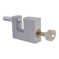 [PHI-TX110] CANDADO PARA CORTINA DE HIERRO 70MM CROMADO LLAVE TETRA