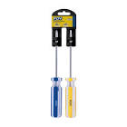 [FOY-2DP34] JUEGO DE DESARMADORES COMBINADOS (2 PZAS) PLANO PH1 Y PHILLIPS 4.7MM MANGO DE PVC EN RACK
