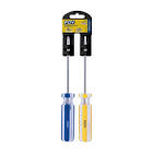 [FOY-2DP44] JUEGO DE DESARMADORES COMBINADOS (2 PZAS) PLANO PH2 Y PHILLIPS 6.3MM MANGO DE PVC EN RACK