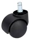 [SUR-RY5PB] RODAJA DE NYLON 50 MM TIPO YO-YO SIN FRENO ESPIGA CON ARO