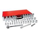 [URR-S02HM] JUEGO DADOS CUADRO 3/8" CORTO MM 6 PTAS. EN RIEL Y CLIPS (8 PZAS)