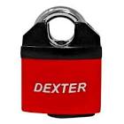 [DEX-16940] CANDADO DE HIERRO 50MM ACORASADO ANTIPALANCA ROJO LLAVE DE DISCOS ALTA SEGURIDAD