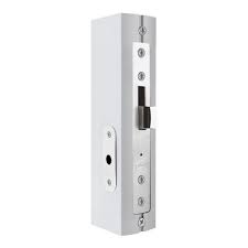 [PHI-X-450AN] CERRADURA DE EMBUTIR PARA PUERTAS DE ABATIR SIN MANIJAS LLAVE TETRA ACABADO NATURAL