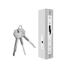 [PHI-X-455AN] CERRADURA PARA PUERTAS CORREDIZAS LLAVE TETRA ACABADO NATURAL