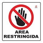 [SUR-SES34] SEÑAL "AREA RESTRINGIDA"