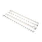 [HAN-3159] JUEGO DE CORREDERA TIPO EUROPEO 55 CM EPOXICO BLANCO SIN TORNILLOS