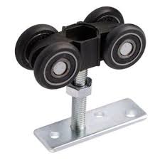 [HAN-3956] CARRO DE 4 RODAMIENTOS 20MM (CARRETILLA) SIN FRENO PARA PUERTA DE DOS HOJAS PLEGADIZA 40KG