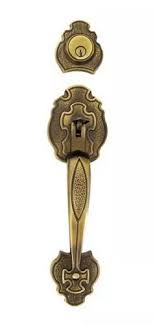 [DEX-4186] CERRADURA DE GATILLO LLAVE/LLAVE LATON ANTIGUO TRIPOLI