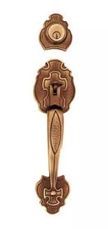 [DEX-4191] CERRADURA DE GATILLO LLAVE/LLAVE COBRE ANTIGUO TRIPOLI