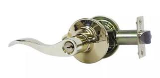 [DEX-5815] CERRADURA MANIJA TUBULAR RECAMARA LATON BRILLANTE ROYAL