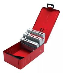 [URR-4079] CAJA METALICA PARA BROCAS 1/16" A 1/2" 18.7 X 11.1X5.3CM CJA. METALICA