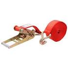 [URR-SMG7] SUJETADOR 4" X 9M CON MATRACA Y GANCHO TIPO ALAMBRE CAP. 2450 KG 100% POLIESTER