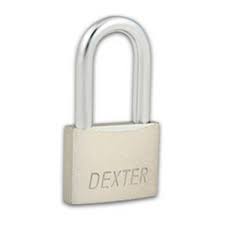 [DEX-6354] CANDADO METALICO 38MM GANCHO LARGO LATON