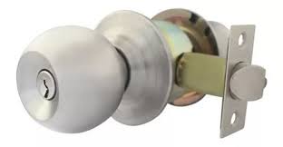[DEX-6605] CERRADURA POMO CILINDRICO RECAMARA ACERO INOXIDABLE BARZA