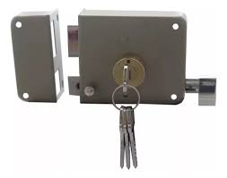 [DEX-6765] CERRADURA DE SOBREPONER DER ALTA SEGURIDAD INSTALA FACIL LLAVE/PUNTOS GRIS