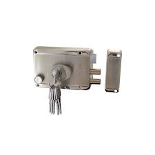 [DEX-6772] CERRADURA D/SOBREPONER DER/IZQ AUT. 2 BARRAS ALTA SEG. INSTALA FACIL LLAVE/PUNTOS CROMO SATINADO