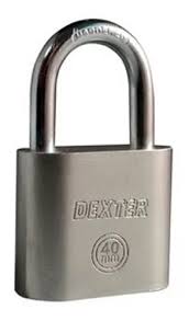 [DEX-6964] CANDADO DE ACERO 40MM ALTA SEGURIDAD LLAVE DE DISCO
