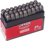 [URR-42L10] JUEGO DE LETRAS DE GOLPE 10MM (27 PZAS)