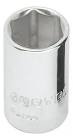 [SUR-4411M] DADO CUADRO 1/4"X11MM CORTO 6 PTAS.