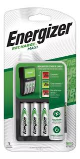 [ENE-CHVCM3-US] CARGADOR DE PILAS RECARGABLES AA Y AAA ENERGIZER CON 2 PILAS RECARGABLES AA