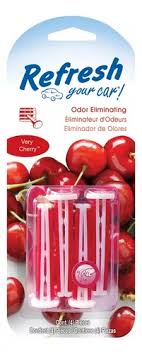 [REF-RVBP-4CHERR] AROMATIZANTE AMBIENTAL PARA AUTO AROMAS FRESH VERY CHERRY VENT STICKS (4 PZAS)