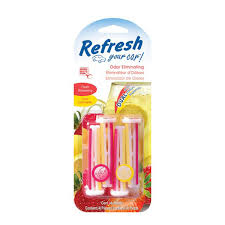 [REF-RVBP-4STRAW] AROMATIZANTE AMBIENTAL PARA AUTO AROMAS FRESH STRAWBERRY/COOL LEMONADE VENT STICKS (4 PZAS)