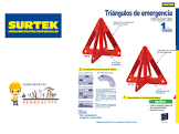 [SUR-TRF10A] TRIANGULO REFLEJANTE 10" ARMBL
