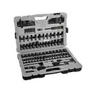 [URR-4700C] JUEGO DADOS CUADRO 1/4" CORTO STD 6 PTAS.  Y ACCS. (11 PZAS) CJ. METALICA