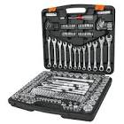 [URR-4700P] JUEGO DADOS CUADRO 1/4" STD (5/32" A 1/2")Y MM (6MM A 13MM)  12 Y 6 PTAS. (15 PZAS) CJ. PLASTICA