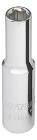 [URR-4708L] DADO CUADRO 1/4"X1/4" LARGO 6 PTAS.