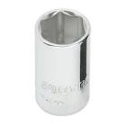 [URR-4709M] DADO CUADRO 1/4"X9MM CORTO 6 PTAS.