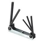 [URR-4994] JUEGO DE LLAVES HEXAGONALES FRACCIONAL (5 PZAS) METALICA T/NAVAJA  EXTRALARGA 3/16" A 3/8"