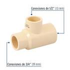 [RUG-C0319] CONEXION TEE DE CPVC 19MM