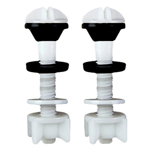 [ELP-TO-01] JUEGO DE TORNILLOS PLASTICO DE 3/8" PARA ACOPLAR W. C.