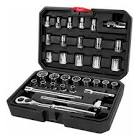 [URR-5200CB] JUEGO DE DADOS Y ACCESORIOS COMBINADOS 33 PZAS 3/8 BM