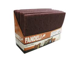 [FAN-1451] ALMOHADILLA DE FIBRA MARRON GRANO EXTRAFINO 6"X9"X1/4" (152MMX229MMX6MM)
