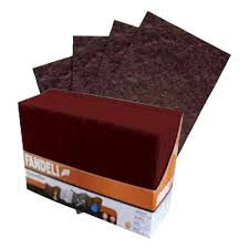 [FAN-1502] ALMOHADILLA DE FIBRA MARRON GRANO FINO 6"X9"X1/4" (152MMX229MMX6MM)