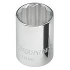 [URR-5216M] DADO CUADRO 3/8"X16MM CORTO 12 PTAS.