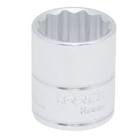 [URR-5225M] DADO CUADRO 3/8"X25MM CORTO 12 PTAS.
