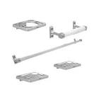 [DIC-4900] JUEGO DE ACCS. PARA BAÑO (5PZAS) CROMO