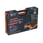 [URR-72112] JUEGO DADOS DE IMPACTO 3/8" STD LARGO 6 PTAS. EN RIEL Y CLIPS (8 PZAS)